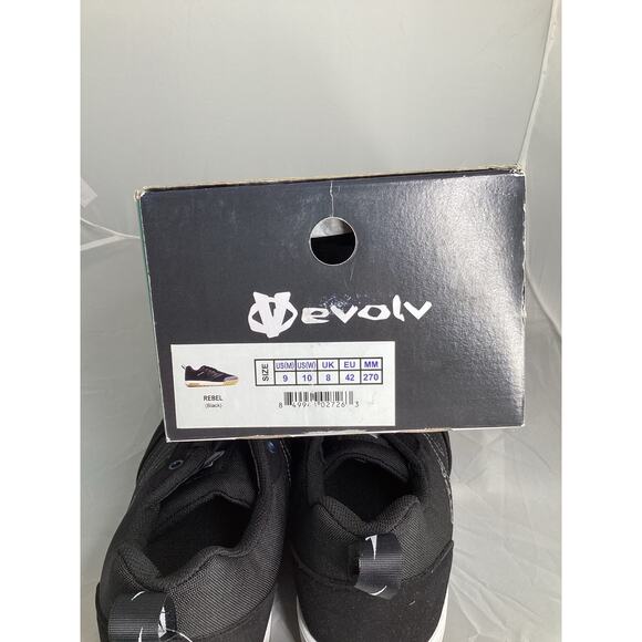 Evolv Rebel Unisex Everyday Approach Trail Shoes Black - Size US 9M 10W - New - Picture 8 of 8